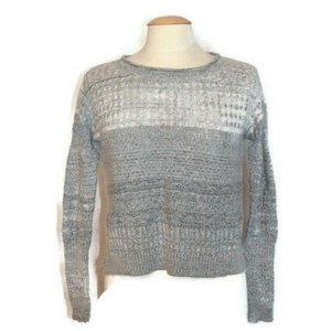 Anthropologie Sparrow Multi Gray Striped Sweater